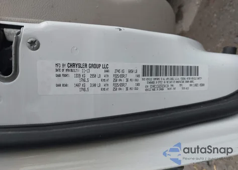 2014 Chrysler Town & Country Touring-L из США, поврежденный, VIN 2C4RC1CG2ER234134